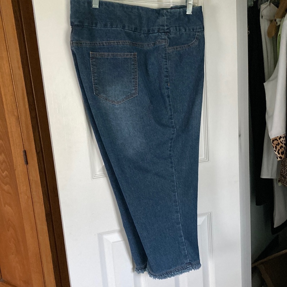XLP denim crops from Soft Surroundings